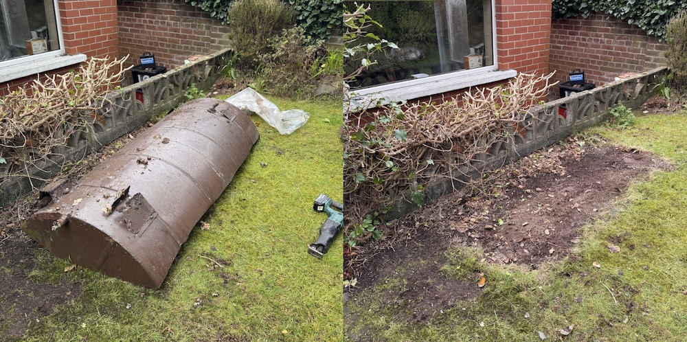 Metal oil tank removal Belfast