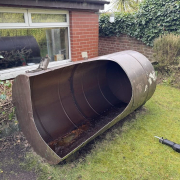 Metal oil tank removal in Belfast